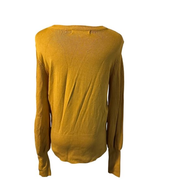 Apt 9 mustard yellow size Small crew neck sweater - Picture 2 of 7